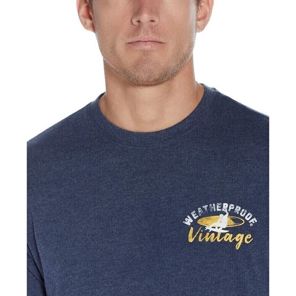 Weatherproof Vintage Men Graphic Tee Short Sleeve Super Soft Cotton - Picture 3 of 4